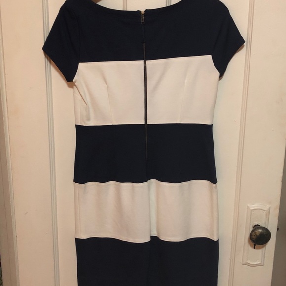 Banana Republic Navy and White Stripe Dress - Picture 7 of 7